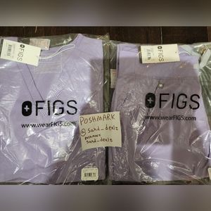 Figs Scrub Set- Women’s Catarina 1 pocket top & Zamora 2.0 Joggers XXS Lavender